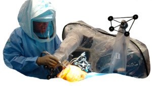 Dr. Buechel performing robotic knee replacement