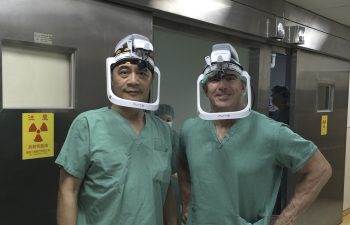 Dr. Buechel with a Taipei Postal Hospital surgeon