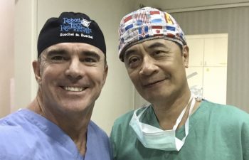 Dr. Buechel with a Taipei Postal Hospital surgeon