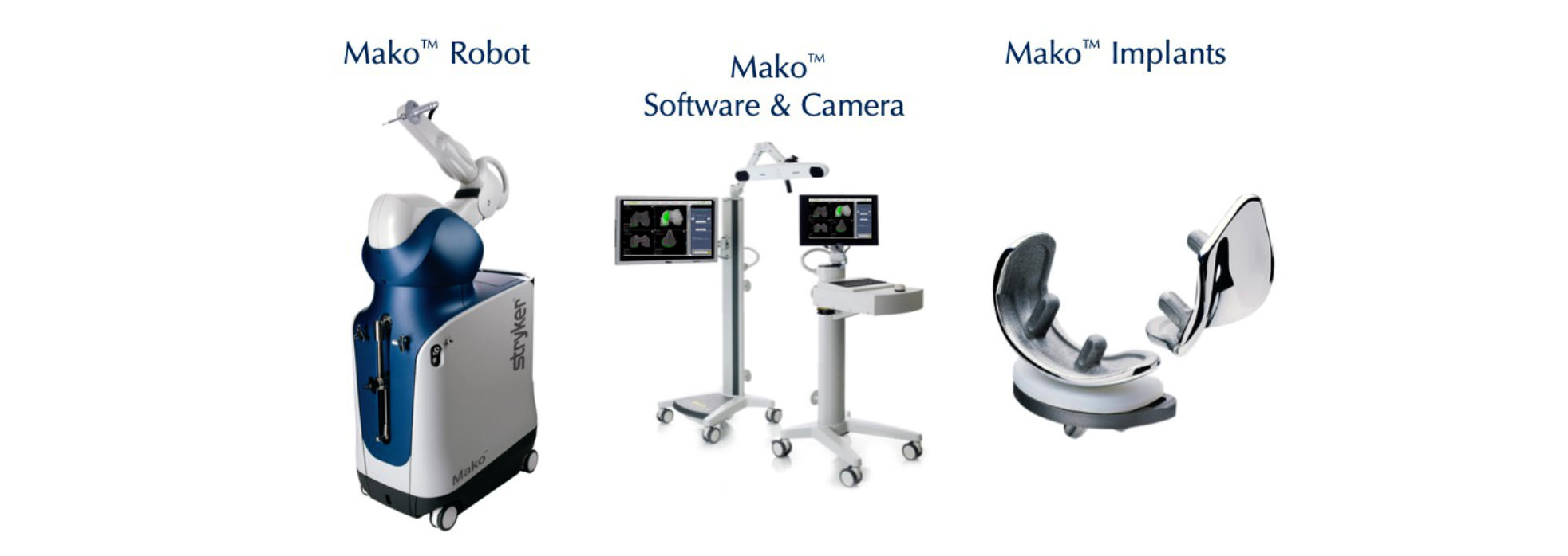 Mako Robotic Knee Replacement System and implants